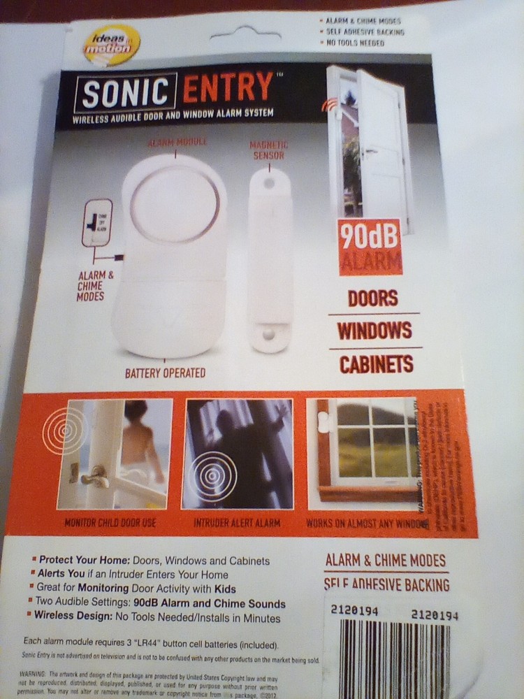 Sonic Entry™ 4-Pk. Wireless Alarm System