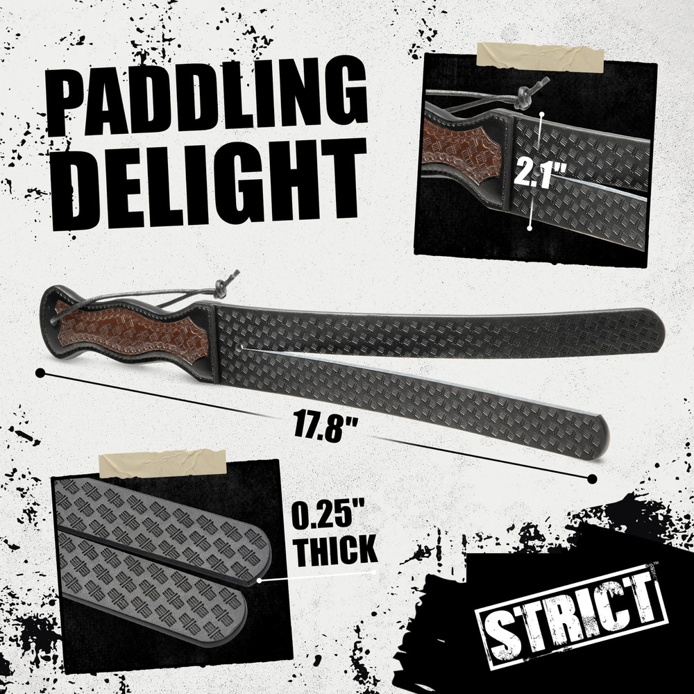 Silicone Split Type Bondage Whip BDSM Spanking Double-belted Paddle Sub/dom
