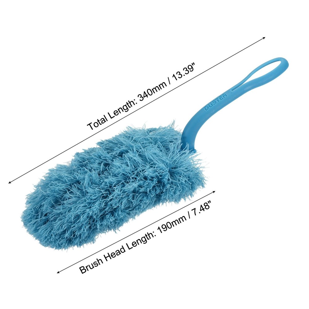 Microfiber Dust Reusable Feather Dust, Blue, 3pcs