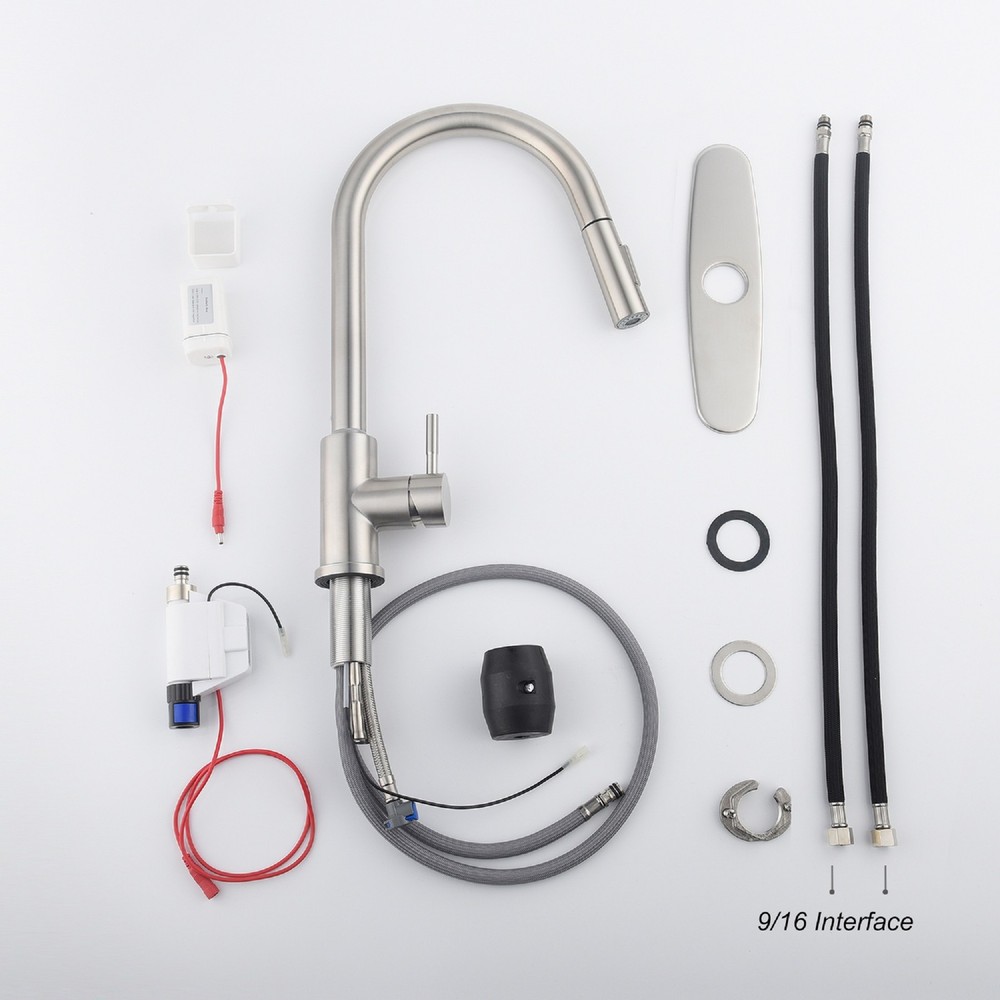 Touch Kitchen Faucet with Pull Down Sprayer Brushed Nickel