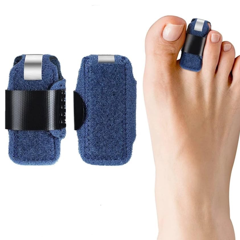 2Pcs Blue Small Toe Splints for Straightening Hammer Toe Corrector Toe