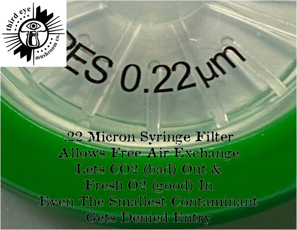 6-Pack Plastic Liquid Culture/Grain Spawn Lids .2micron Syringe Self Healing Inj