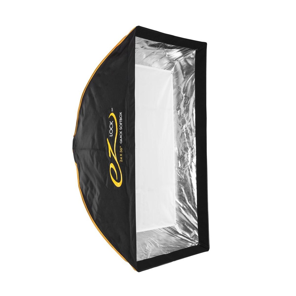 Glow EZ Lock 24x36" Quick Strip Rectangular Bowens Mount Softbox Lighting Kit wi