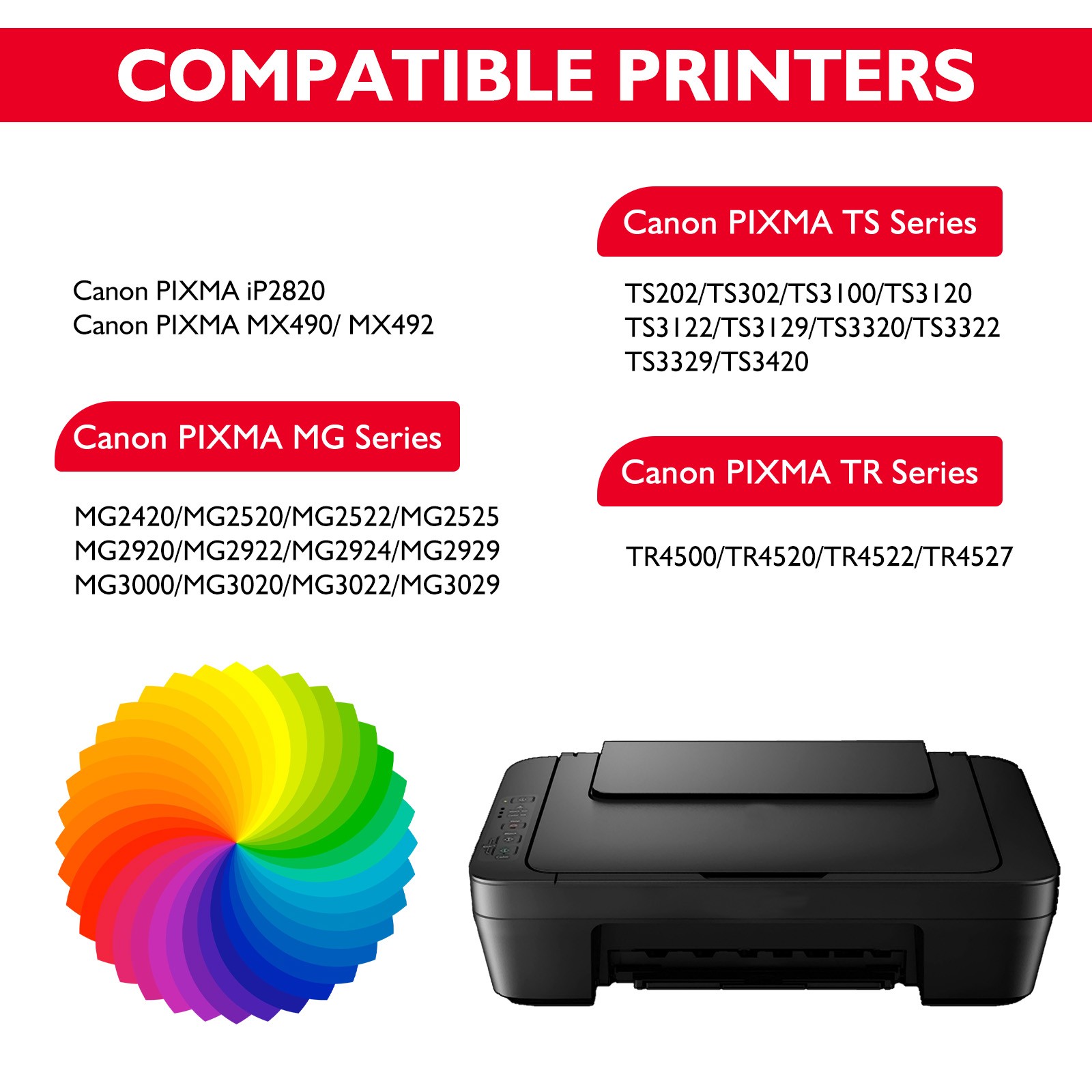 2PK PG-245XL CL-246XL Ink Cartridge for Canon 245 246 Pixma MG2522 TS3322 TR4522