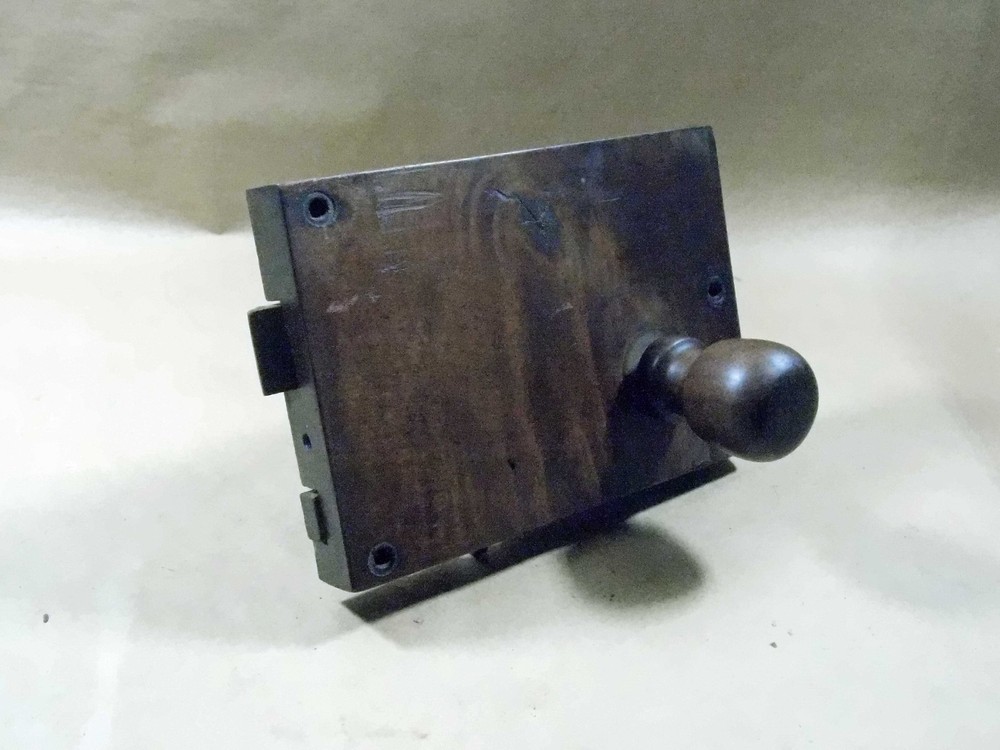 Hand made wood Rim Lock