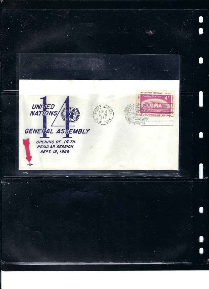 1959 GENERAL ASSEMBLY Cover (Scott# 69) - STRIT CACHET (8)