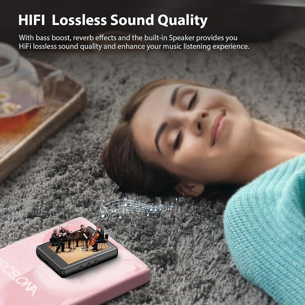 ✅ MP3 Player, 16GB MP3 MP4 Player w/ Bluetooth & Speaker 5.1, 2.8'' Touch Screen