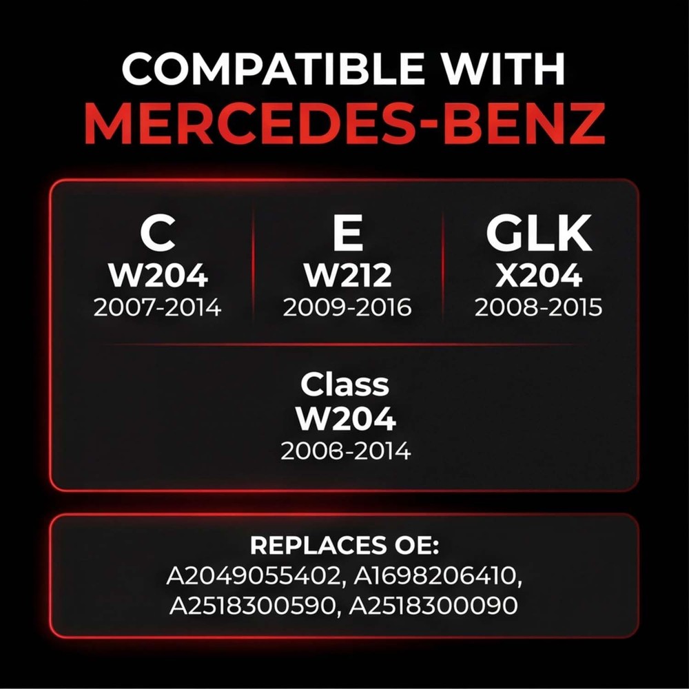 Front Driver Window Switch Button Cap A2049055402 Compatible with Mercedes Benz