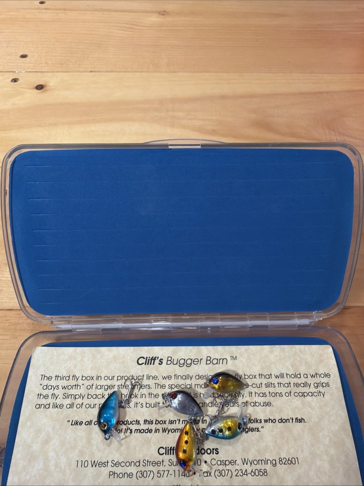 Cliff Outdoors Bugger Barn Fly Box With Extra Lures