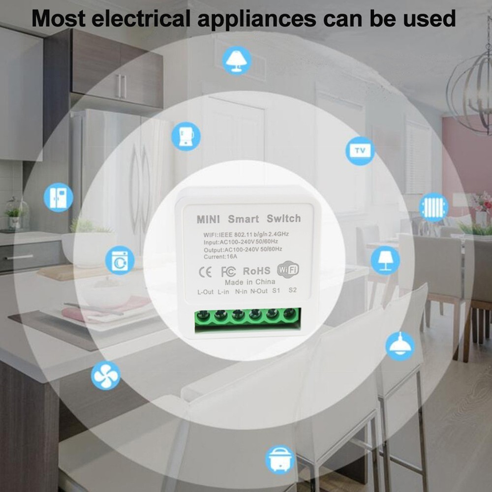 WiFi Smart Switch for Easy Installation Timer Function Seamless Integration