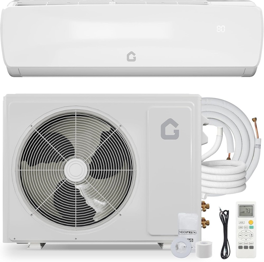 Mini Split Air Conditioner 12000 BTU with 19 SEER2 Efficiency Heating & Cooling