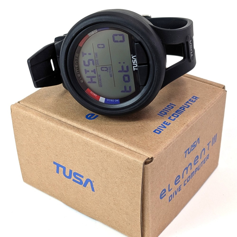 Tusa Element III Scuba Diving Wrist Computer Nitrox Compatible Backlit Display 3