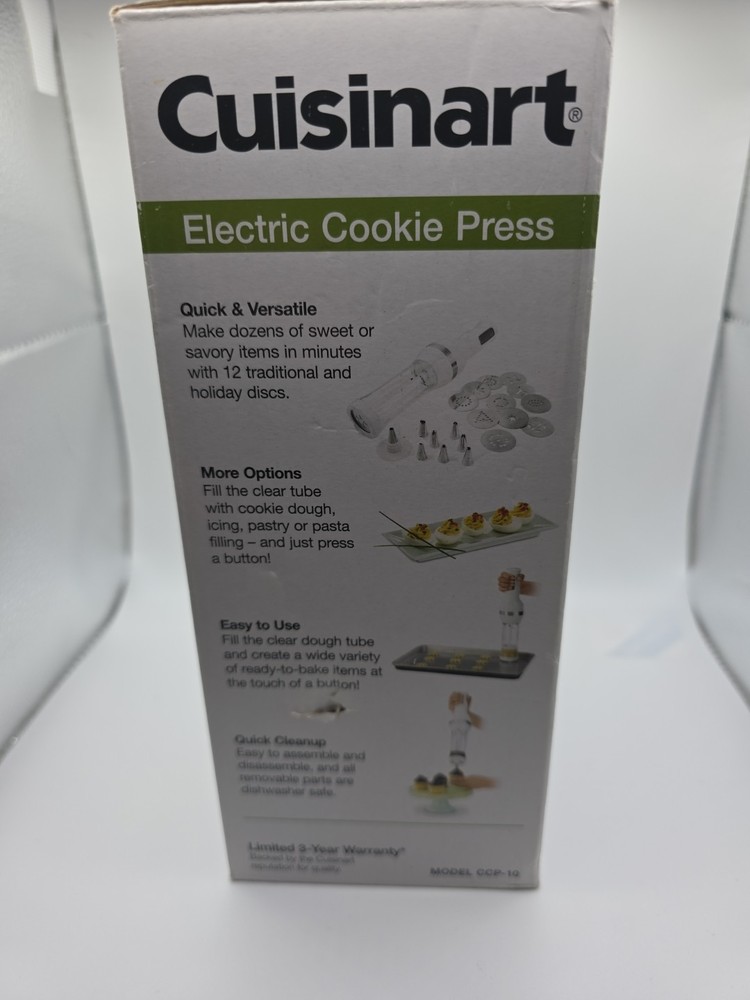 Cuisinart CCP-10 Electric Cookie Press Tested Great