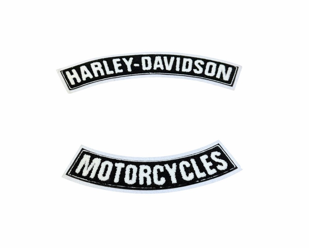 Harley Davidson Motorcycles HD Rocker AUTHENTIC Patch Set Sew On Back Patch