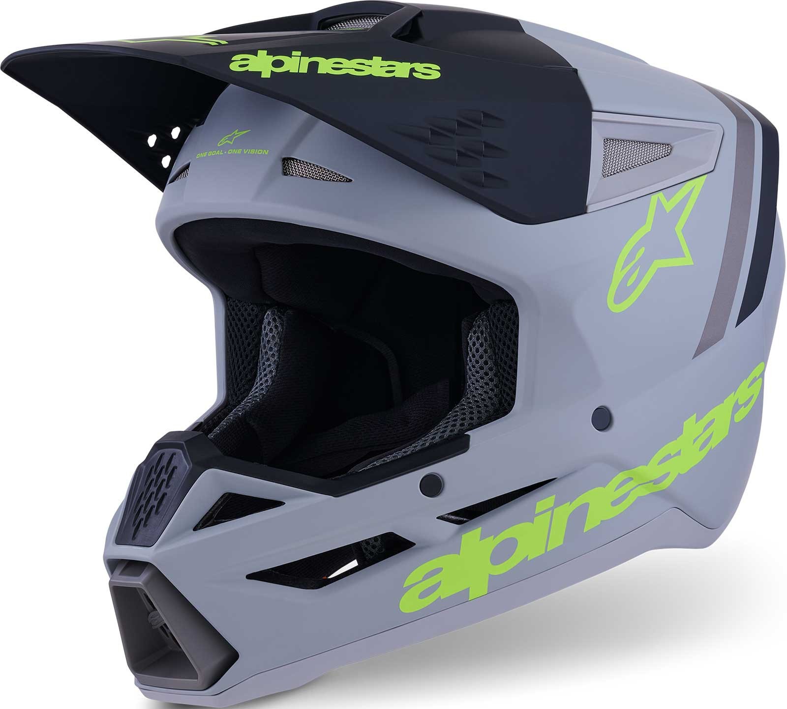 NEW Alpinestars SM3 RADIUM Dirt Bike MX Motocross Helmet Matte Gray All Sizes