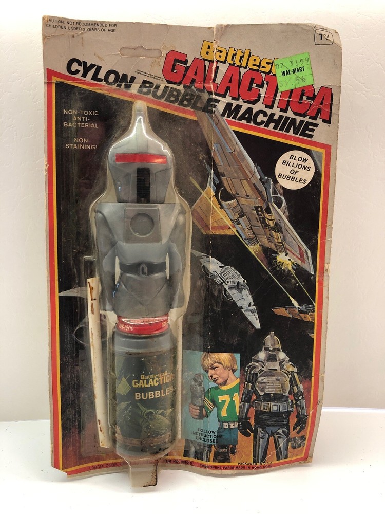 RARE 1978 Battlestar Galactica Cylon bubble machine still sealed DOES NOT WORK