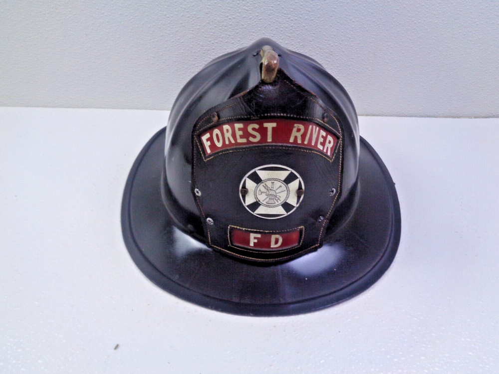 Vintage Forest River Fire Department Fire Helmet