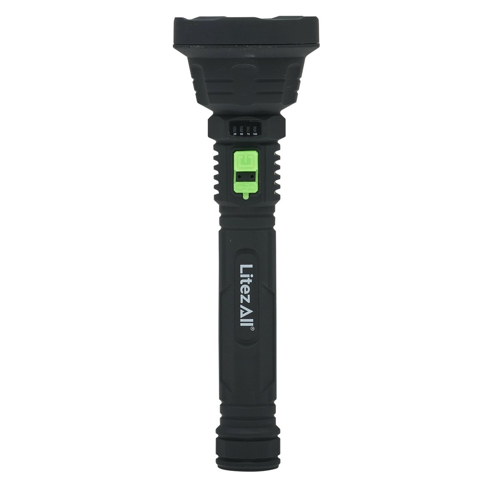 Rechargeable 1000 Lumen LED Flashlight, Battery Meter Display