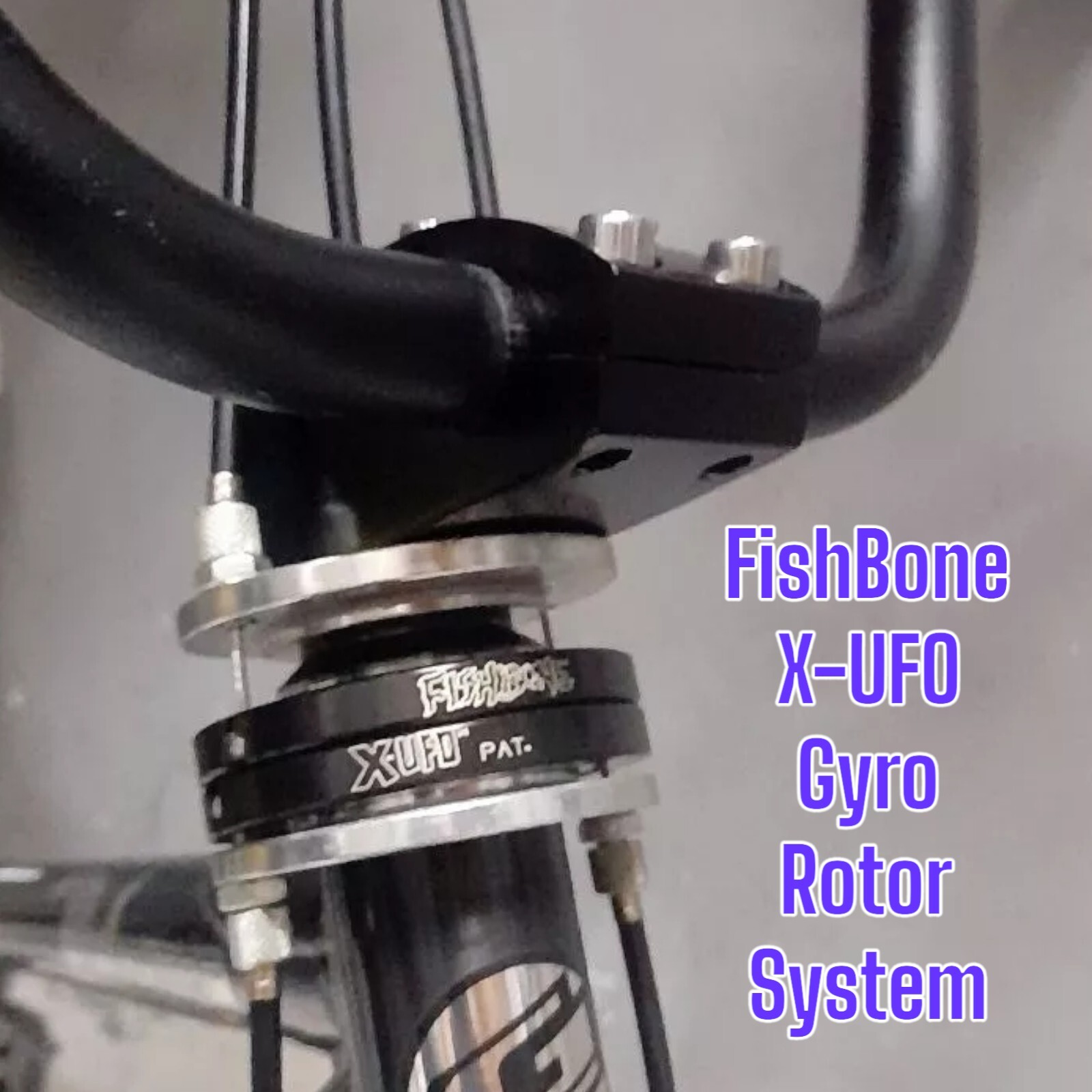 BMX Gyro Rotor System Fishbone X-UFO Old school Style 1" & 1 1/8" Size