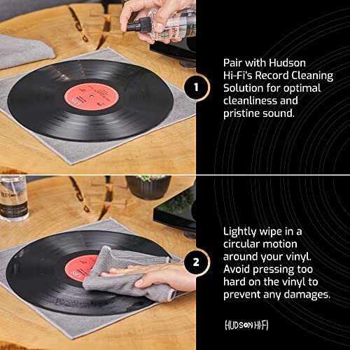 Microfiber Record Cleaning Cloth 5 Pack Anti Static Record Cleaner Microfiber Cl