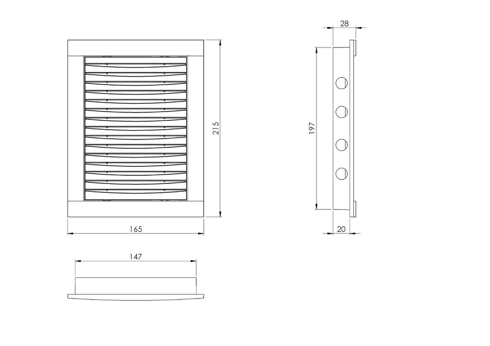 Ventilation access panel 150mm x 200mm with plastic filter door inspections