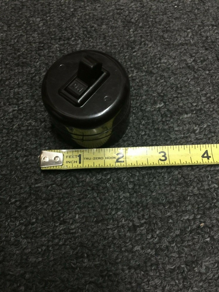 Vintage Leviton Brown Bakelite Round - Single-Pole Switch -