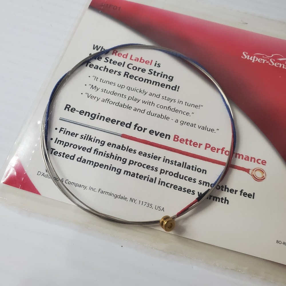 Super Sensitive Red Label Cello A String 4/4 Medium Gauge New