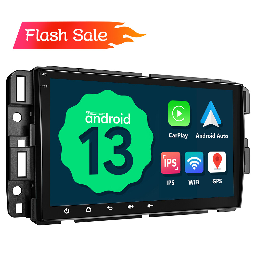Android 13 8" IPS Car Stereo GPS Navigation Radio CarPlay For Chevy Traverse GMC
