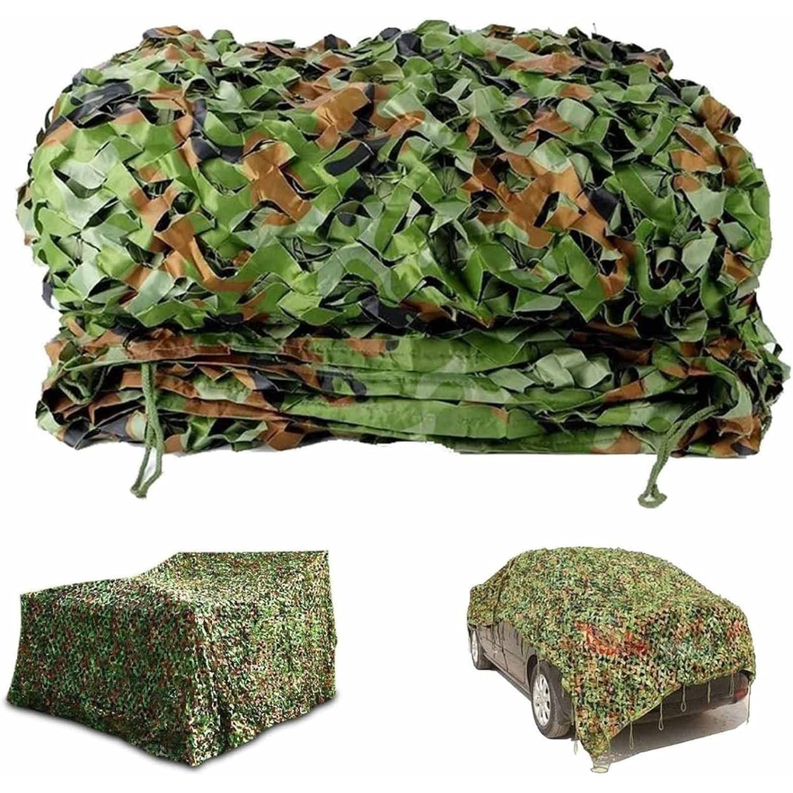 13-26Ft Military Woodland Camouflage Netting Cutable Camo Net Camping Hunting