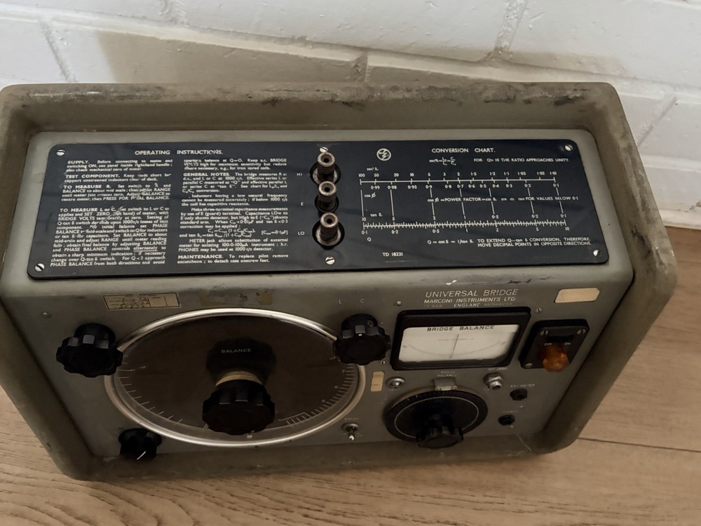 Rare Marconi Instruments TF 868 Universal Bridge