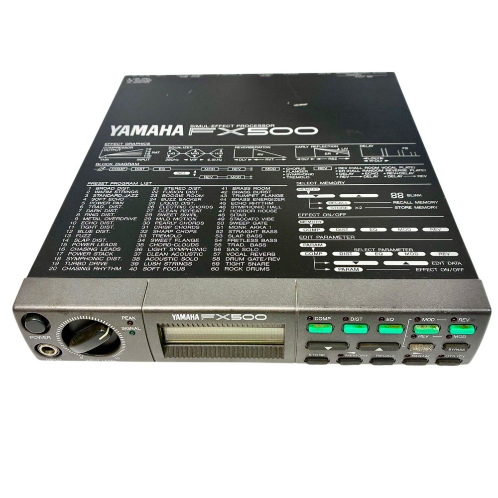 YAMAHA FX500 Simul Effect Processor Effect Rack Unit 100-240V tested Japan