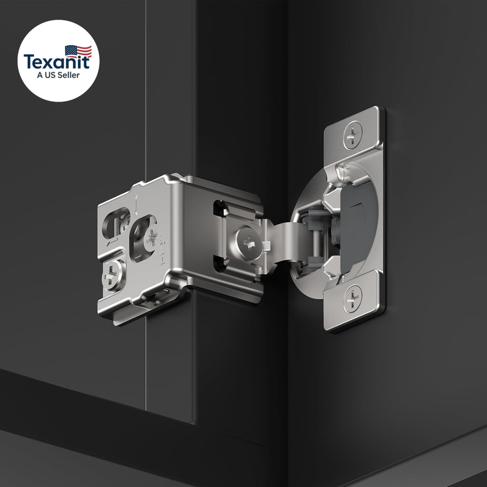 60 Pack 1-1/2" Overlay 3D Soft Close Concealed Kitchen Cabinet Hinge for Face Fr