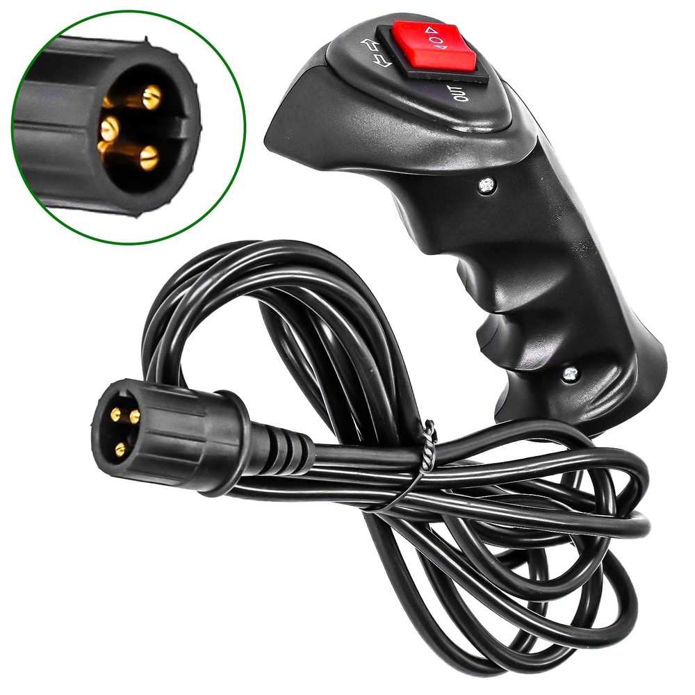 3-Pin Winch Controller Remote with 9.2ft Cable for Car Off-Road Vehicle