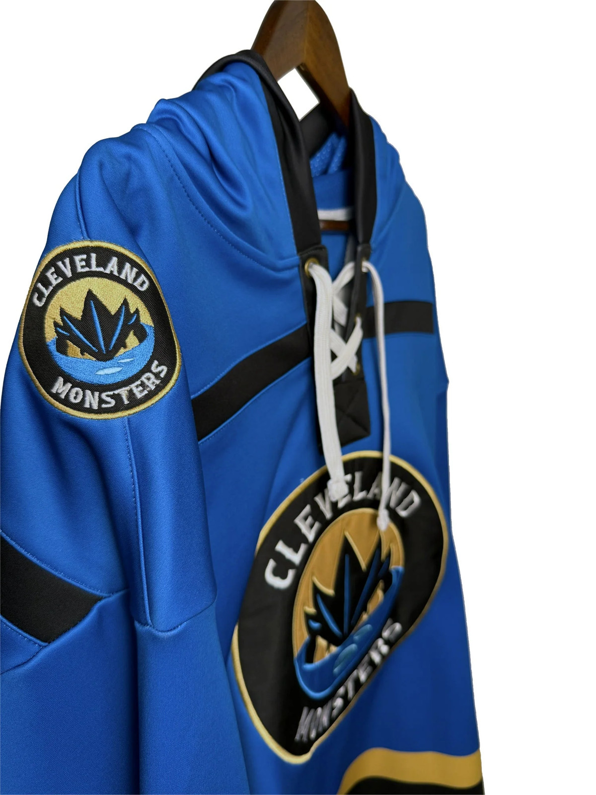 Cleveland Monsters AHL Hockey Embroidered Lace Hoodie