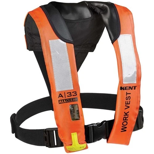 Kent Type V A-33 All Clear Inflatable Flotation Work Safety Vest Universal Size