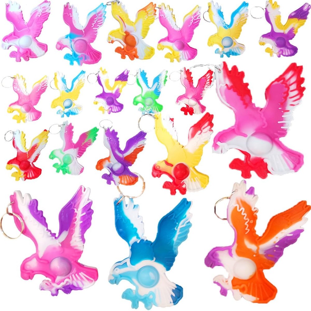 Bulk Mini pop Fidget Present,Classroom Prize Students Boys Small, Rainbow