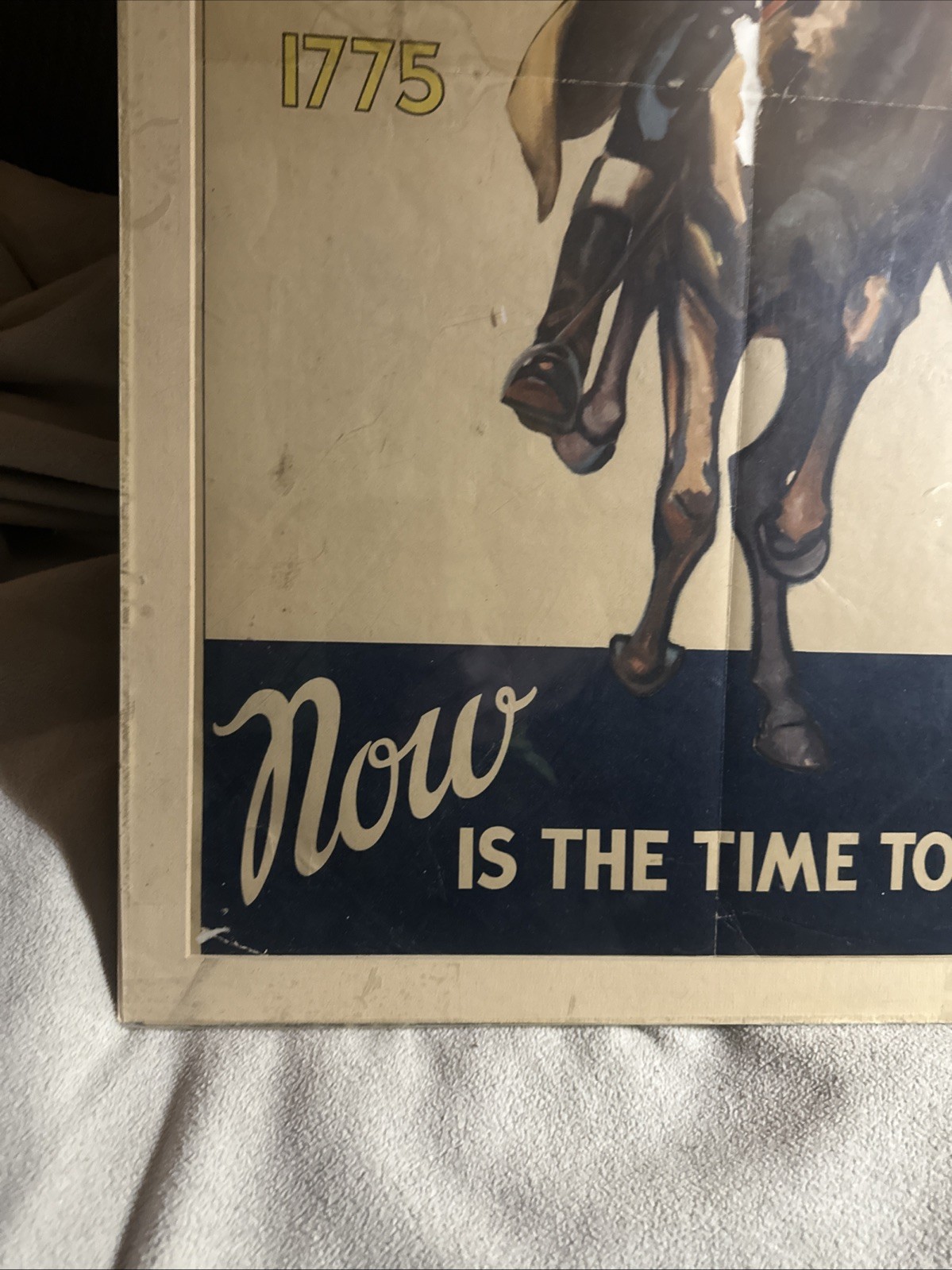 Antique N.R.A National Revival Act Poster Original Wake Up Americans