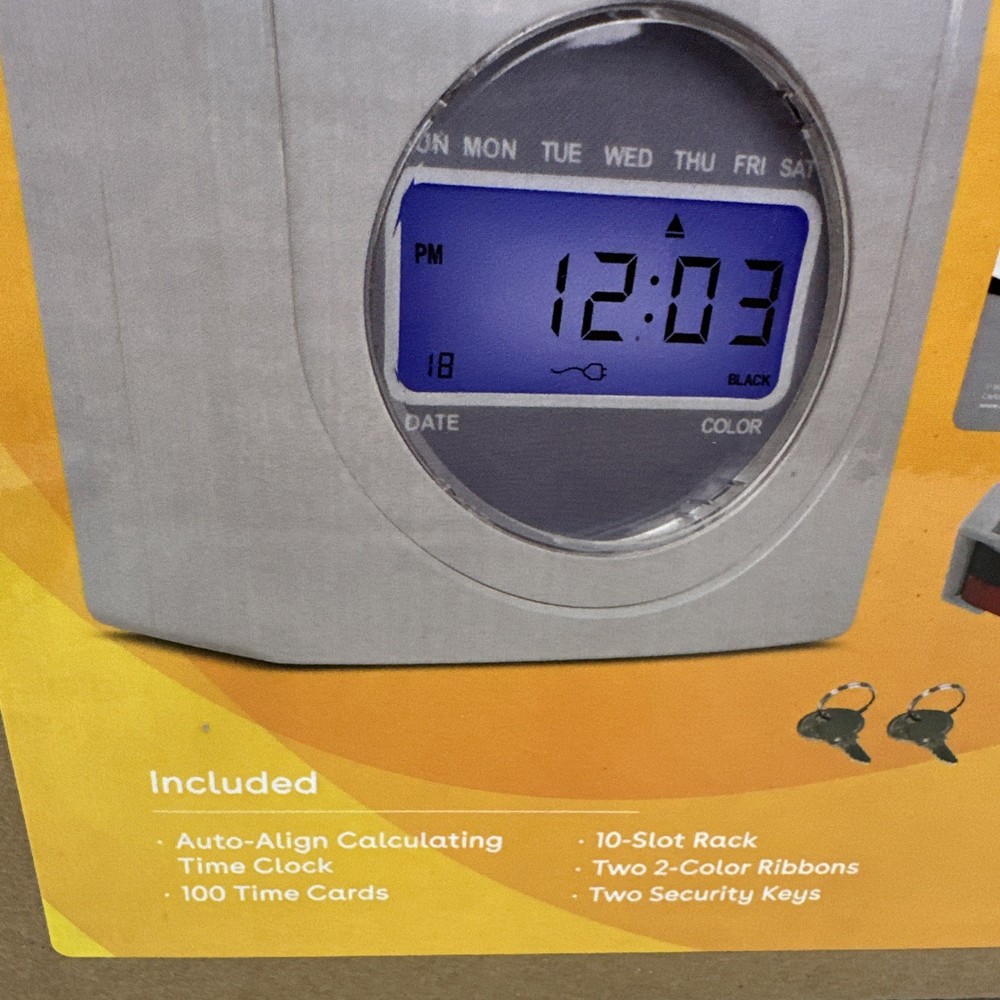 UPUNCH UB2300 AUTO-ALIGN CALCULATING TIME CLOCK BUNDLE - NEW IN BOX