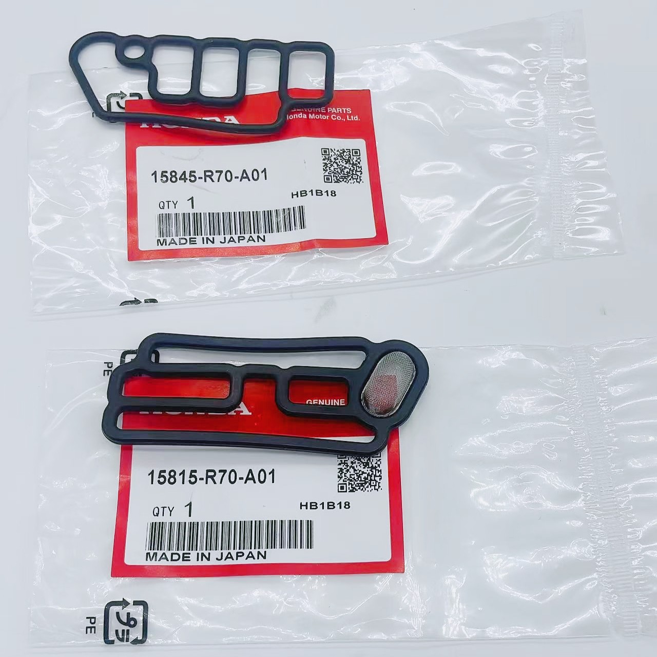 OEM 2 sets Cylinder Head Solenoid Gasket VTEC 15845R70A01 15815R70A01 For Honda