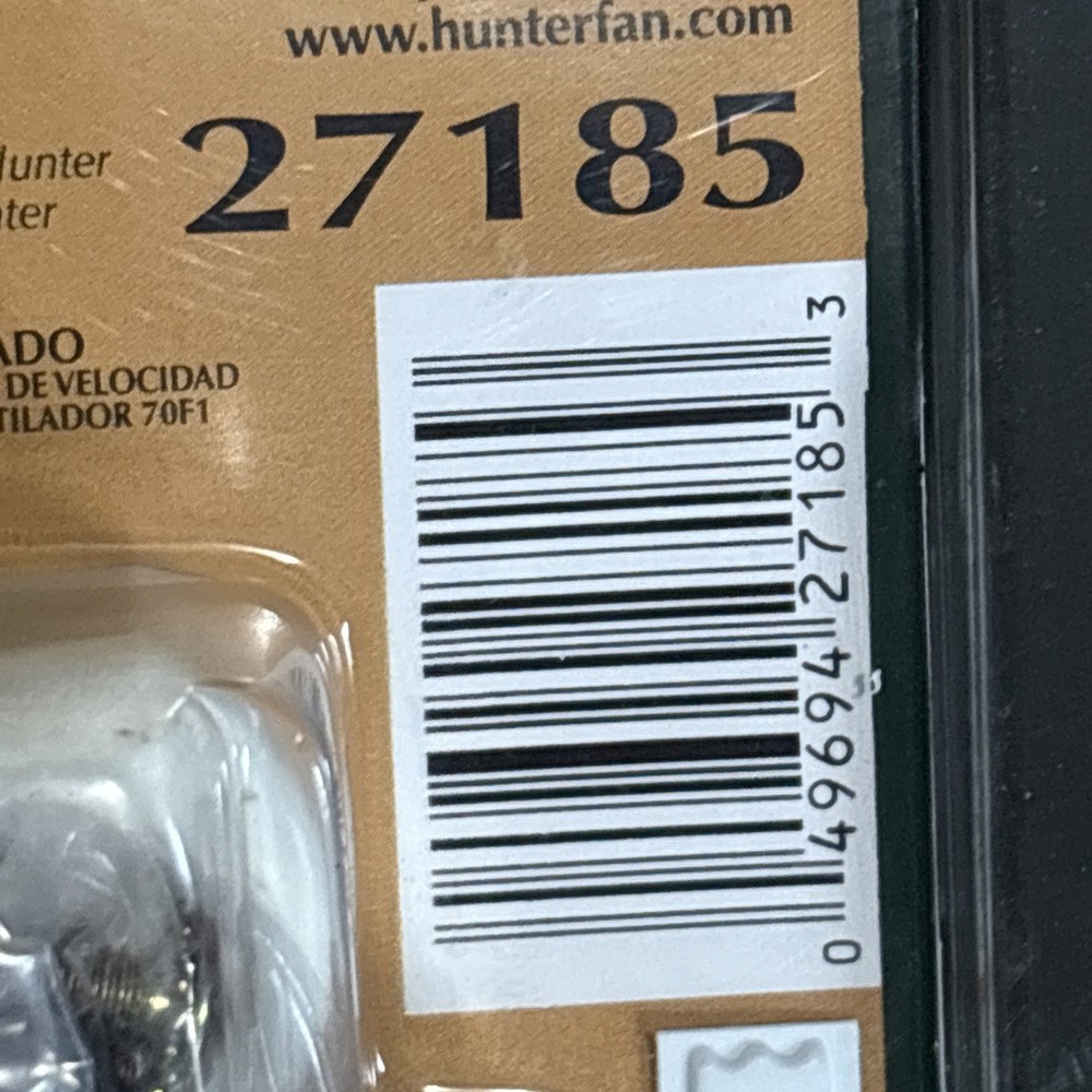 Hunter 27185 Ceiling Fan And Light Remote Control
