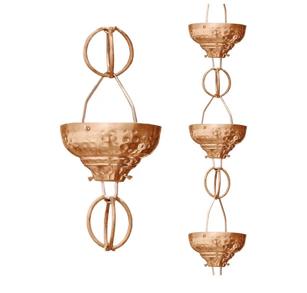 Monarch Cups Rain Chains for Gutters – 8.5