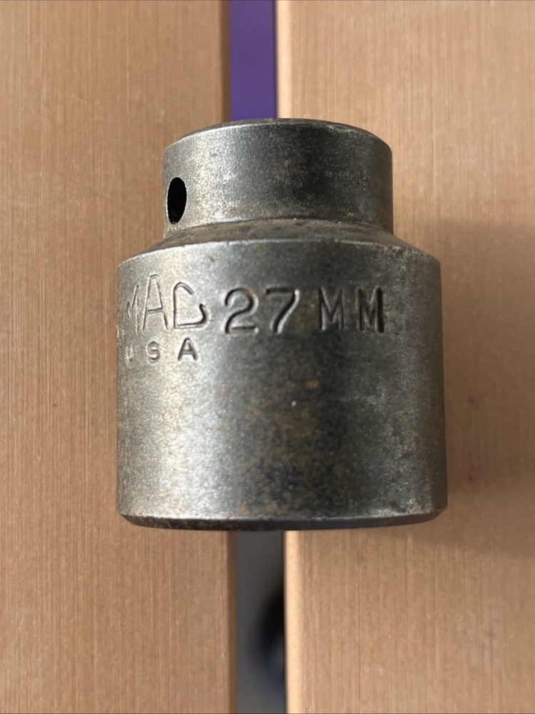 MAC TOOLS VP6 1/2" DRIVE 27MM 6 POINT IMPACT SOCKET