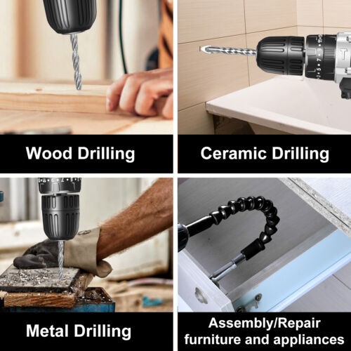 20V Electric Screwdriver Rechargeable Kit Cordless Drill Drill Driver Bits Set