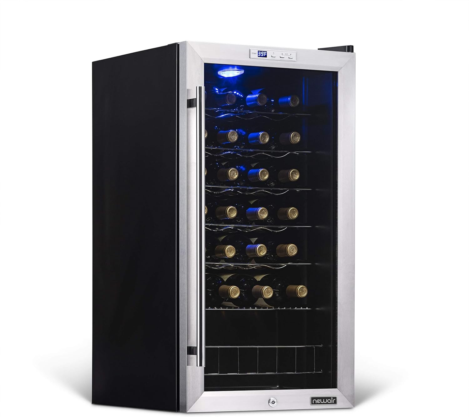 Newair AWC-270E-RB Freestanding Wine Fridge, 27 Bottles - Certified Refurbished
