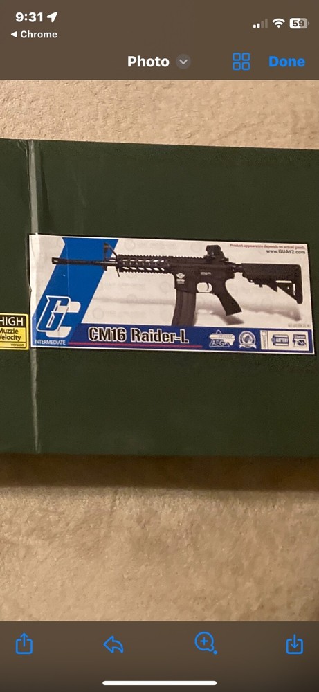 G&G Combat Machine CM16 Raider Bundle