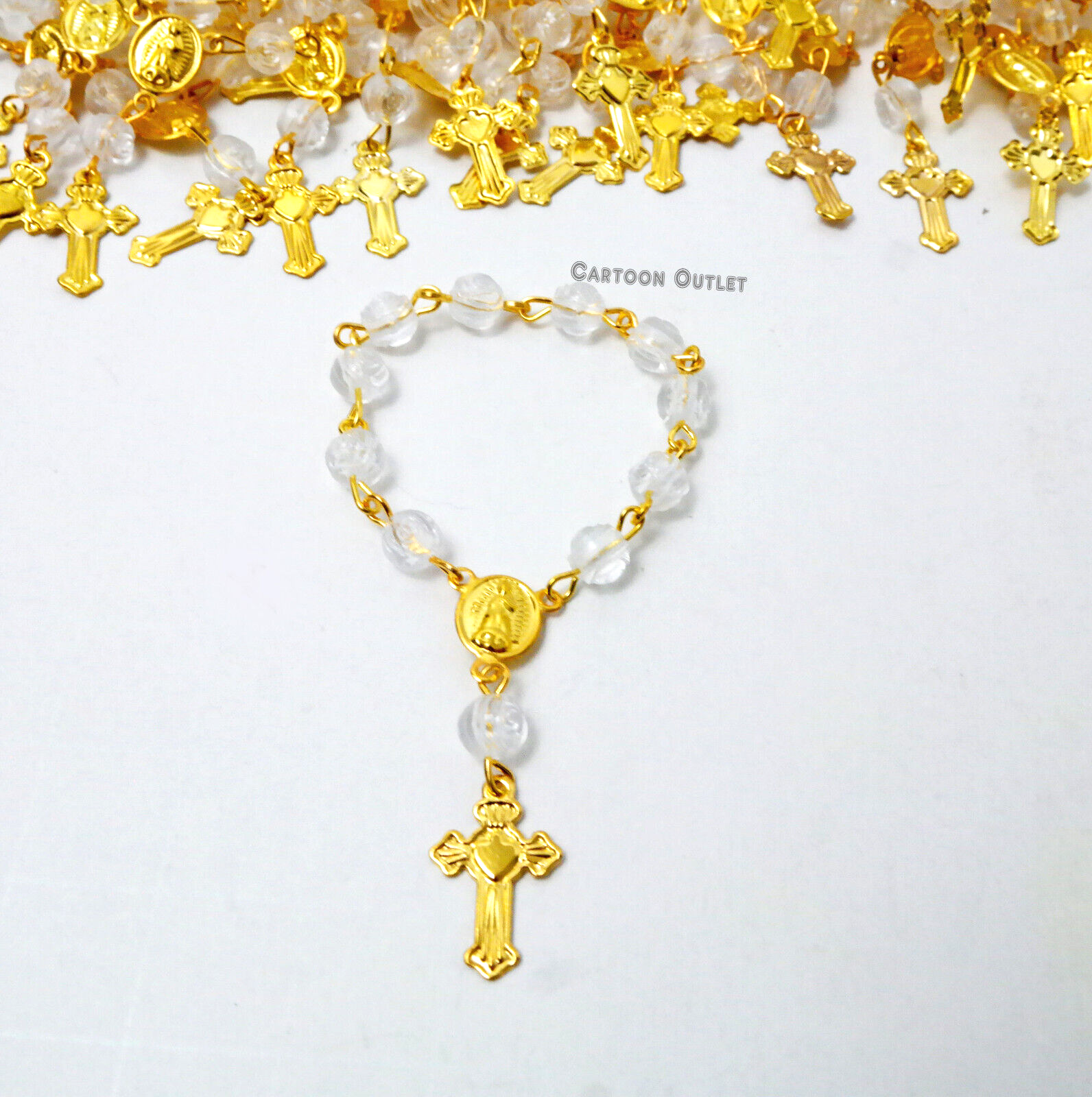 24 Baptism Mini Rosary Favors Communion Rosario Wedding Recuerdos Bautizo Boda