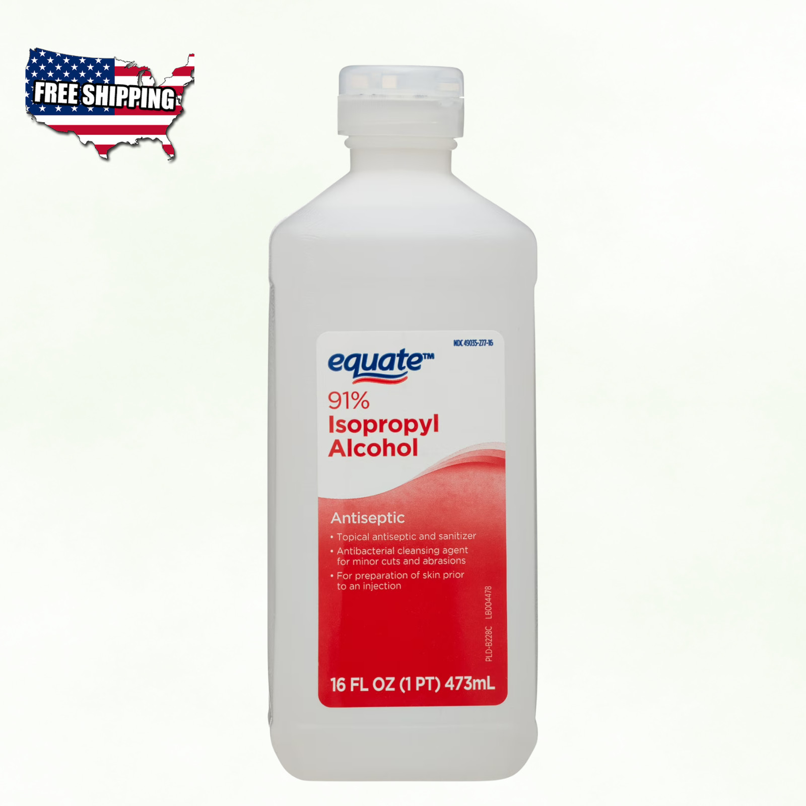 Isopropyl Alcohol 91% Liquid Antiseptic 16 fl oz
