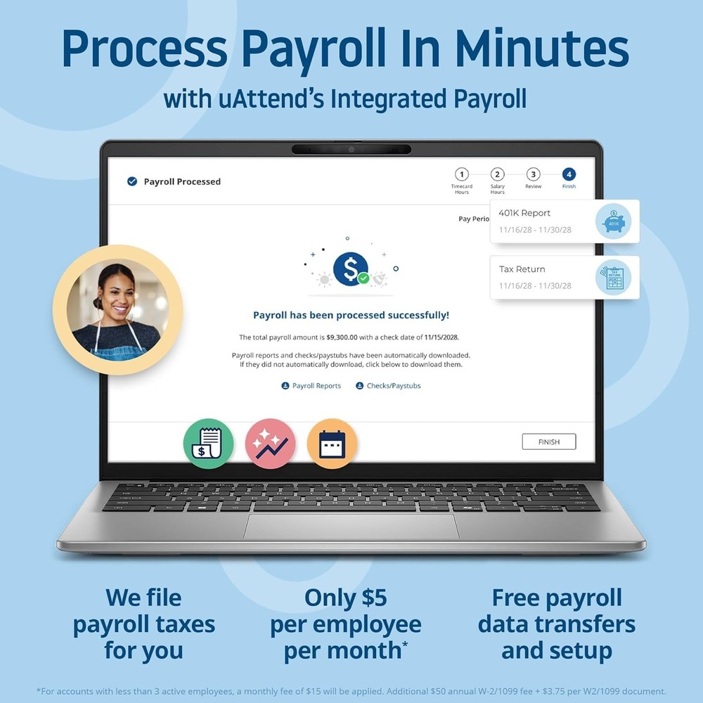 Advanced JR2000 Time Clock System – Biometric Tracking with Payroll Integration