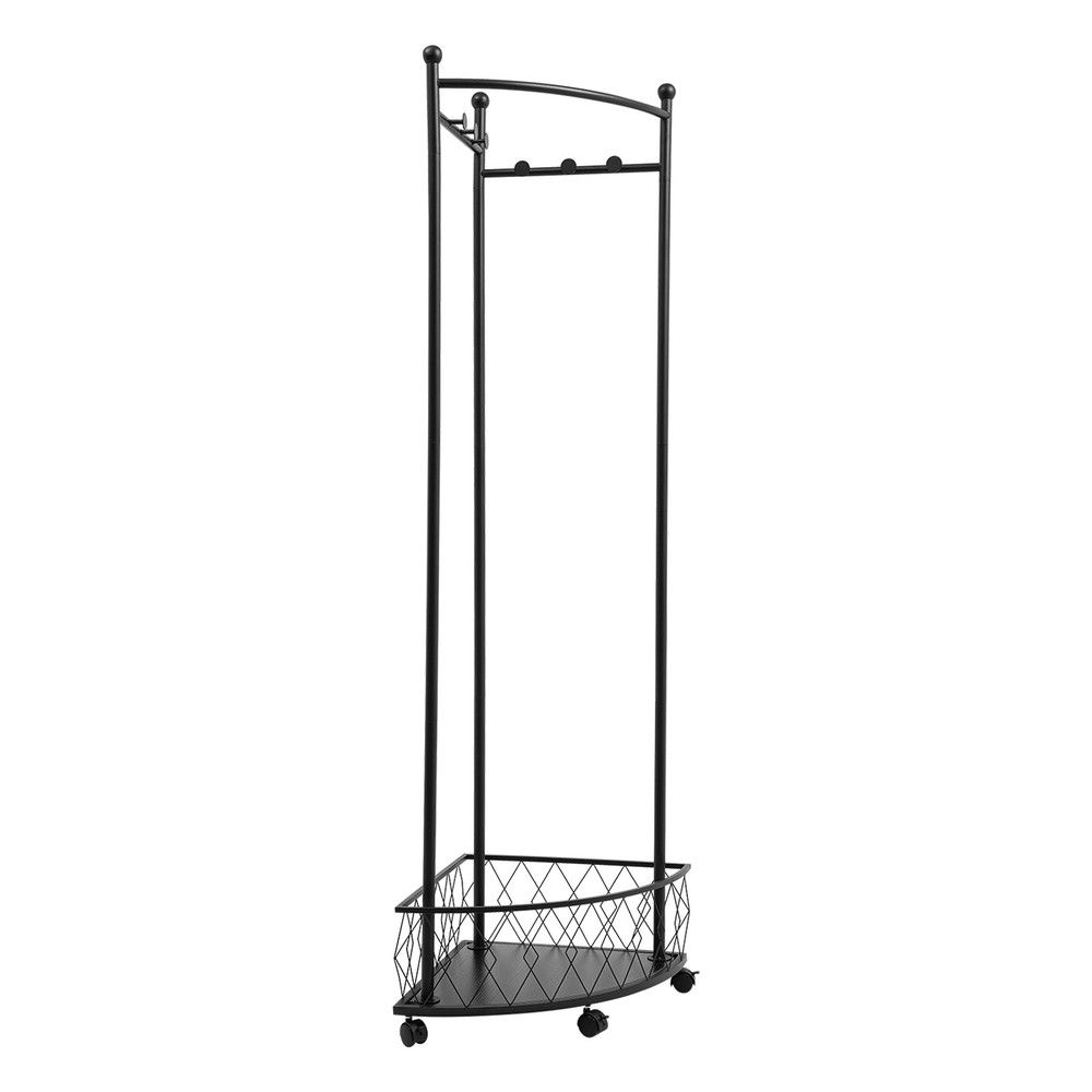 Corner Clothes Rack, Coat Storage Rack, Floor Standing Clothes Rack