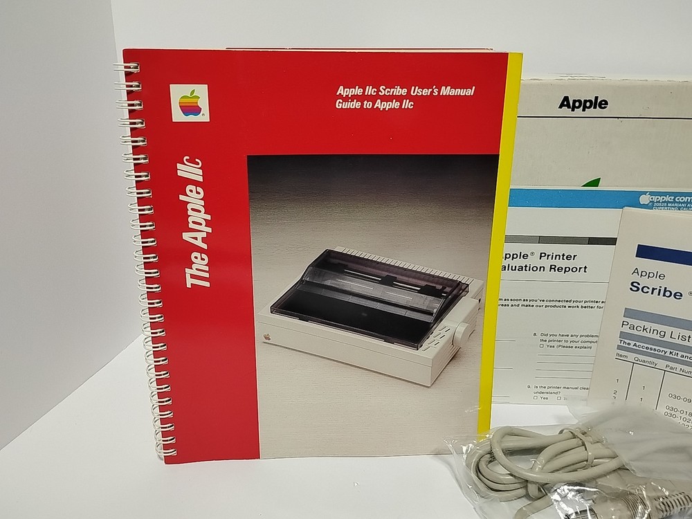 Vintage Apple IIc Scribe Printer Accessory Kit A2C4520 - READ a3